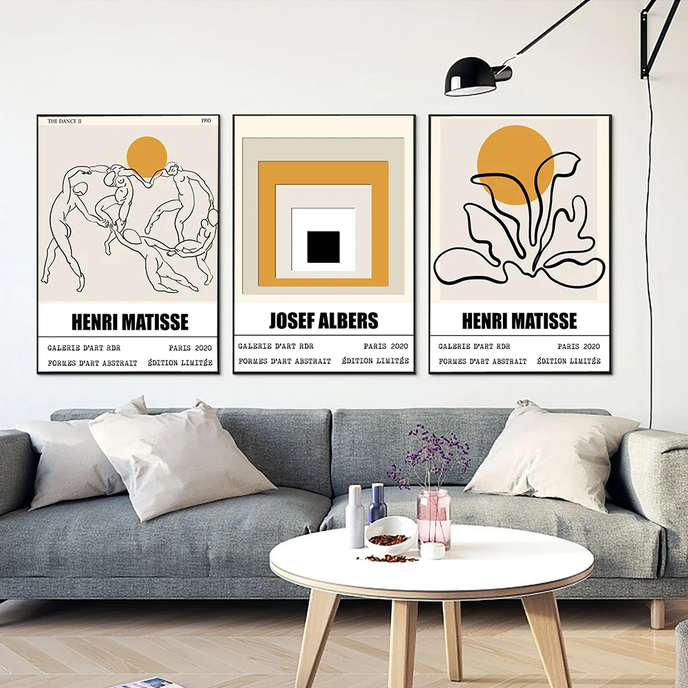 Henri Matisse Retro Posters And Prints Abstract Landscape Wall Art Vintage Canvas Painting Pictures For Living Room Home Decor