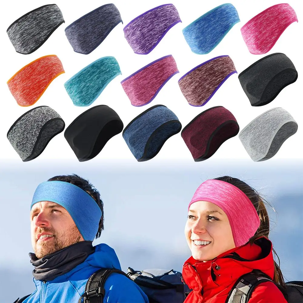 Outdoor Sports Hair Sweat Fleece Ear Cover Women Girls Running Headband Ear Warmer Winter Sweatband Ear Muffs  Yoga Headband