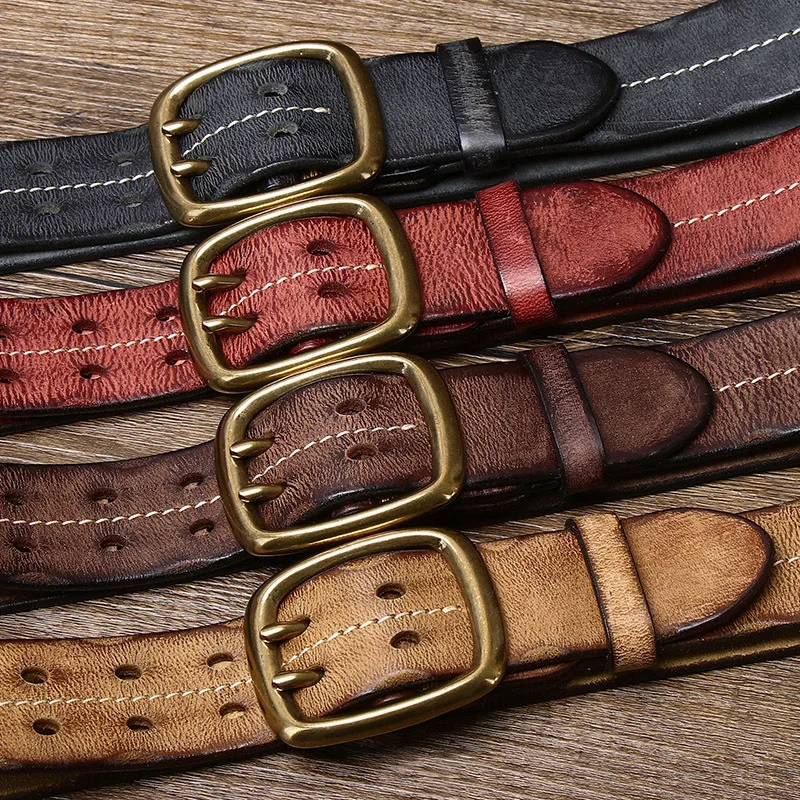 Stylish Men's Boy Genuine Leather Belts 1.5