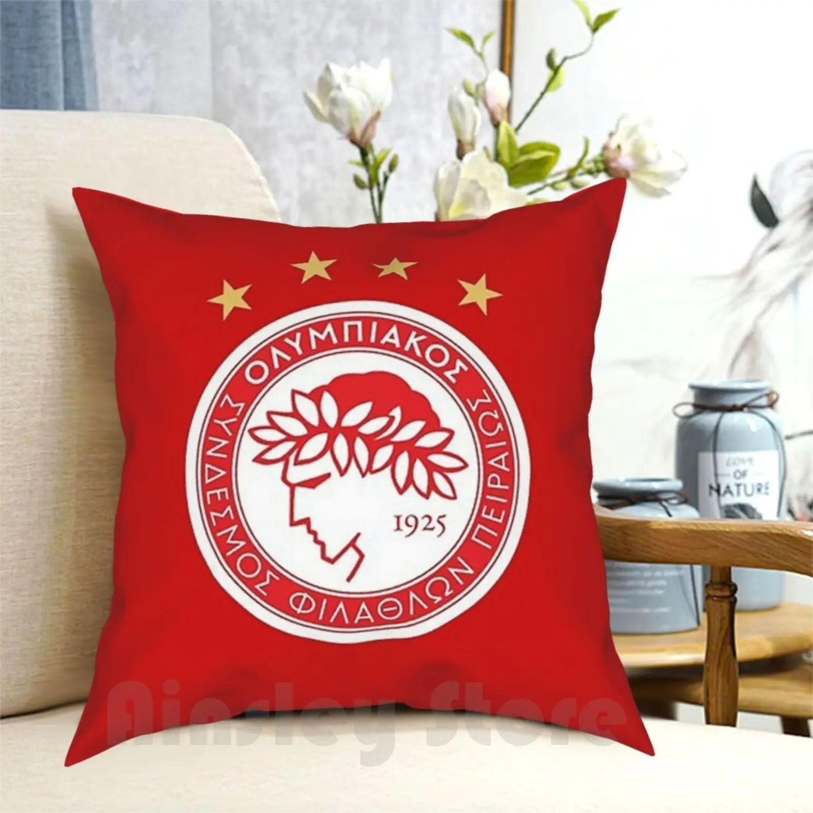 Olympiakos Piraus Merchands Pillow Case Printed Home Soft DIY Pillow cover Olympiakos Piraus Merchands Fashion New York