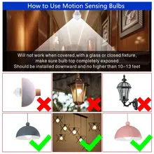 2pcs LED Bulbs with PIR Motion Sensor #5