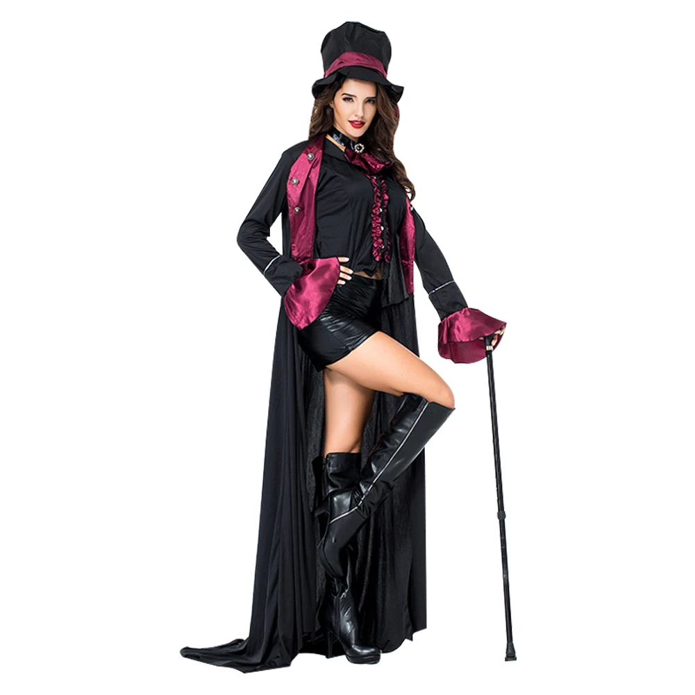 Vampire Dracula Costume vestito per le donne ragazze costumi di carnevale di Halloween