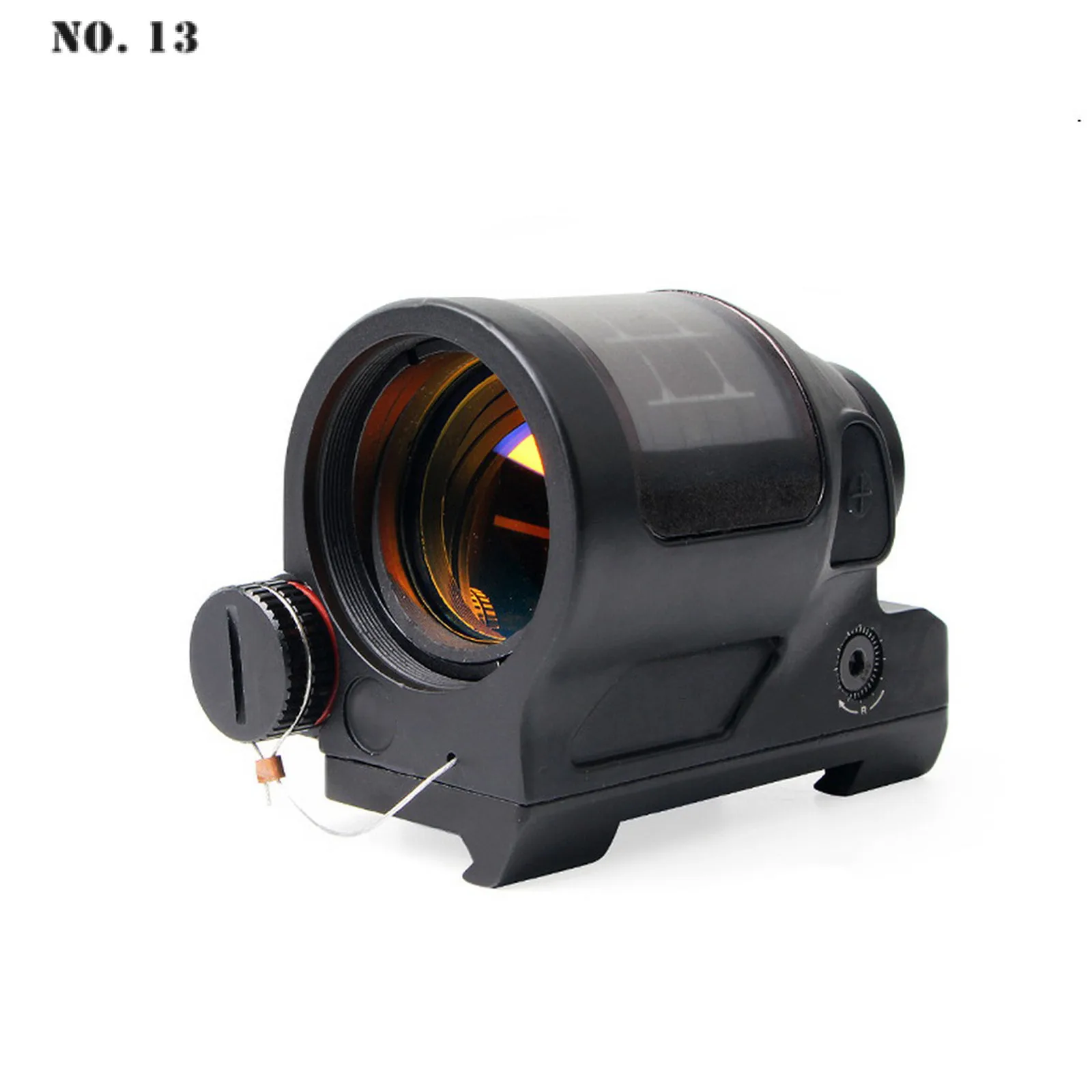 1x38 Collimator Sight Scope with QD Mount Optics Rifle Scope For Hunting Solar Power Red Dot Sight Scope Monocular