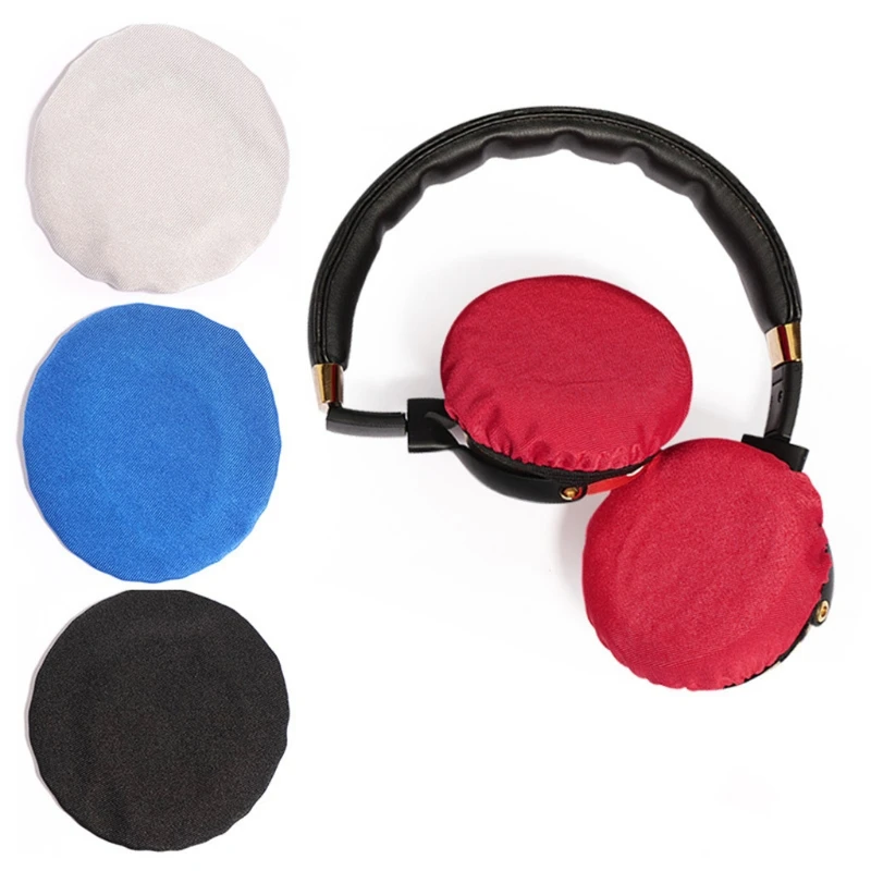 Reusable Hygienic Universal Soft Washable Headphones Elastic Protective Dust Proof Earpad Covers Non Woven Cloth Durable