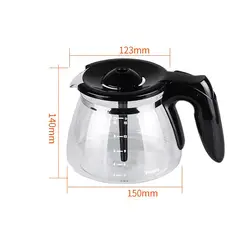 1pcs Coffee maker Glass jug for Philips HD7447 HD7457 HD7461 HD7462 Coffee Maker Parts Accessories Replacement