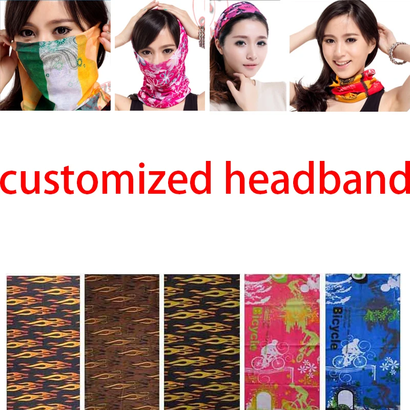 1Pcs Professional แข่งที่กำหนดเองจักรยาน Headbands Magic Turban ผ้าพันคอผ้าพันคอ