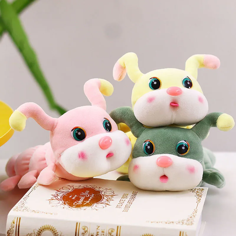 Cartoon Electronic Plush Toys Dancing Caterpillar Doll Decoration Gifts for Kids Funny Early Education Toys Knitted Fabric