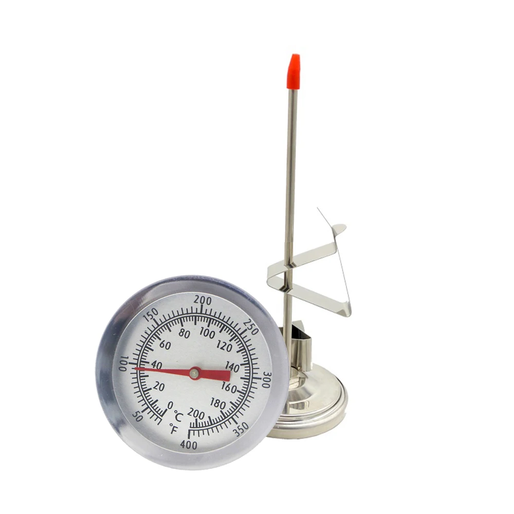 0-200℃ New Meat Thermometer With Clip Kitchen Cooking Food 200mm Probe BBQ Cook Tools Oil Temperature Meter Gauge Milk Coffee