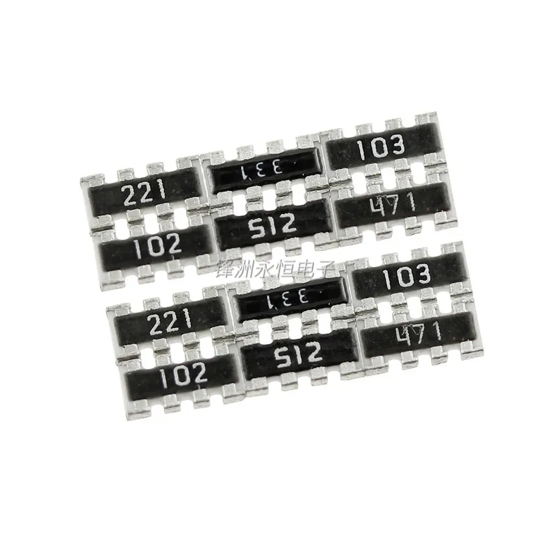 100PCS SMD Exclusion Network Resistor Array 0603*4P 8P4R 100R 1K 10K 4.7K 5.1K 51R 22R 33R 4D03