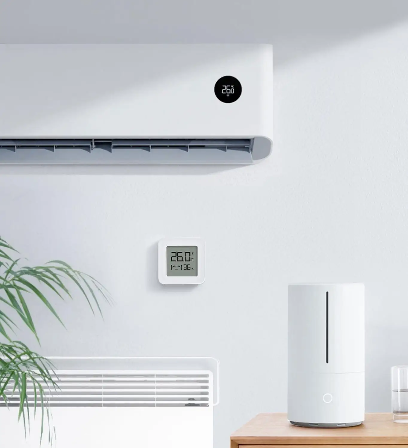 Mijia-termómetro inalámbrico con Bluetooth, Digital de higrómetro eléctrico inteligente, funciona con la aplicación Mijia