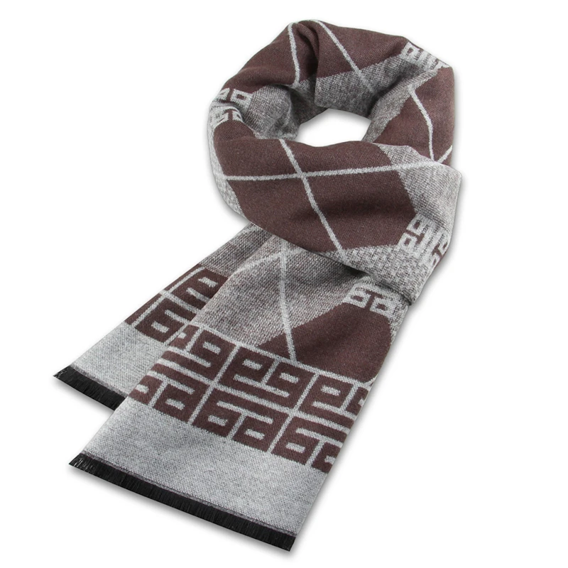 Male Winter Cashmere Luxury Brand High Quality Warm Scarves Neckercheif Male