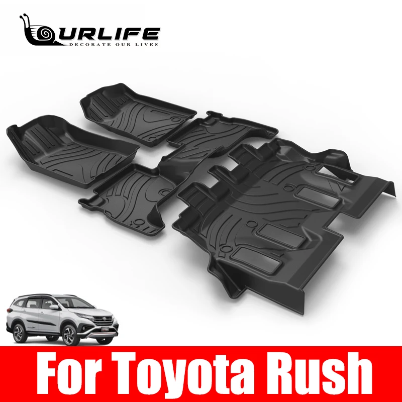 

Custom Car TPE Floor Mats Foot Mat For Toyota Rush 2018 2019 2020 Left rudde Right rudde Auto Accessories Protection Carpet