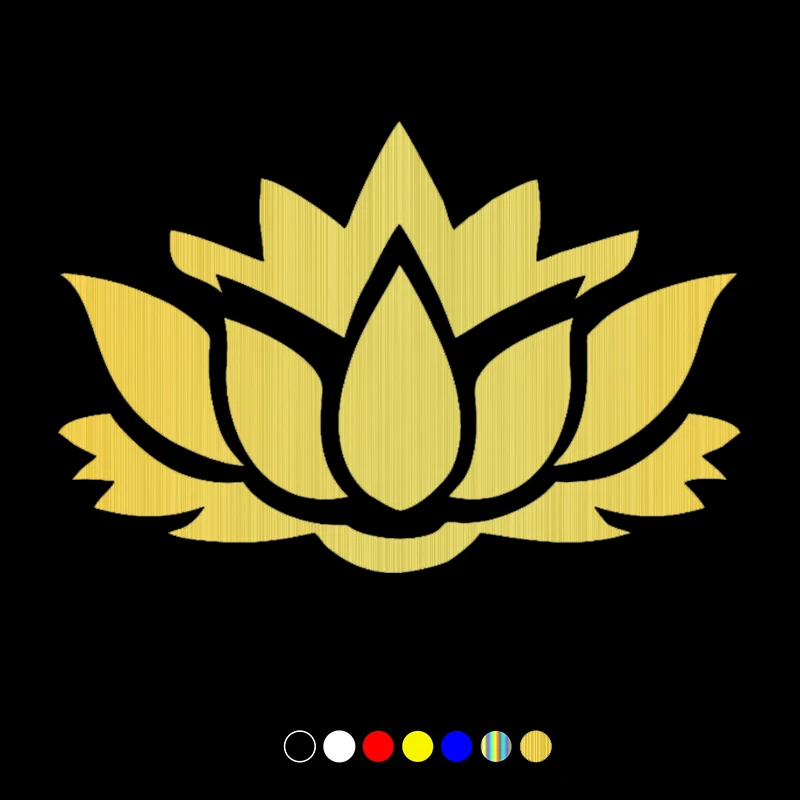 30204# 20x13 cm Lotus Flower Yoga Flower car sticker vinyl car decal waterproof stickers on bumper rear window