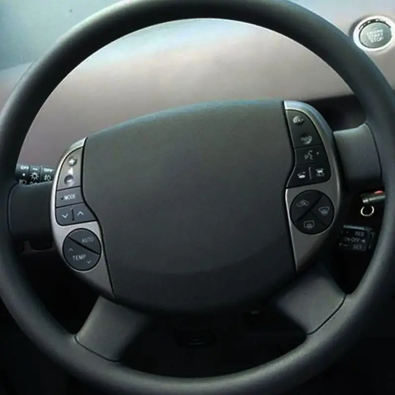 

Car Steering Wheel Cover For Toyota Prius 20(XW20) 2004-2009 DIY Hand-Stitched Microfiber Leather Car Accessories