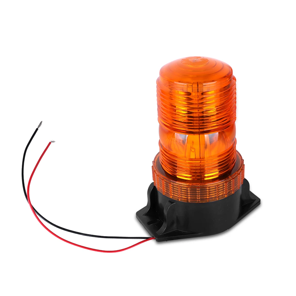 Bogrand Dome 30 LED 12-24V Construction Vehicle Car Warning Strobe Light Beacon Amber School Bus Emergency Flashing Lights