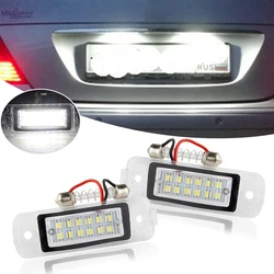 2Pcs LED License Number Plate Light For Mercedes Benz W203 W211 C219 R171 CLS SLK Bright White Canbus Error Free