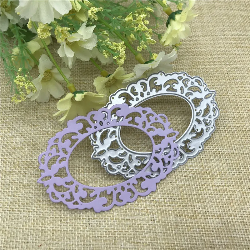 Frame Lace Metal Die Cutting For Household DIY Scrapbooking Photo Album Decorative Embossing Folder Paper Cards