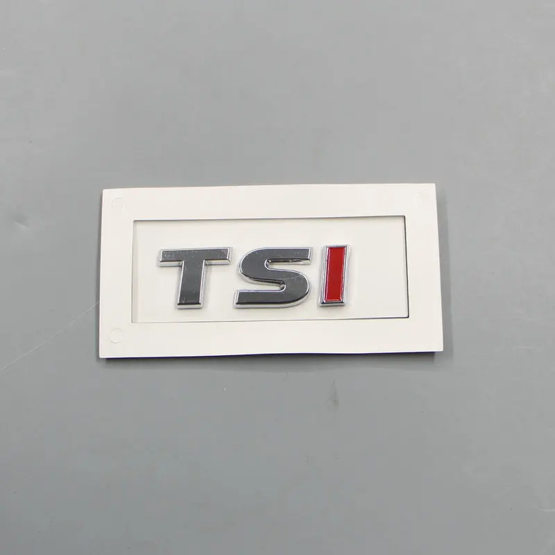 For JETTE Bora golf CC Passat TSI Trunk logo TSI alphabet ABS plastic Electroplated car paint silvery