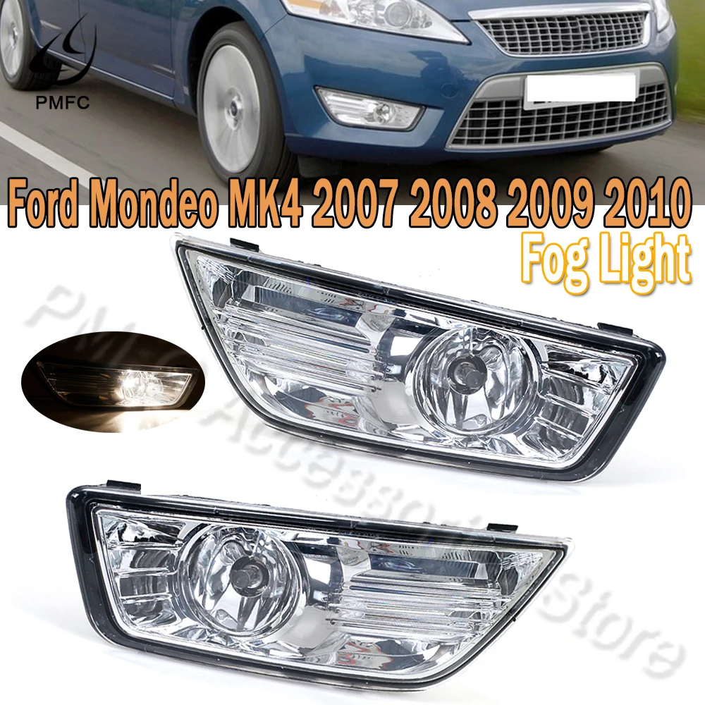 

PMFC Fog Lamp Foglight Foglamp Car Fog Light Reflector With Bulb Front Bumper Fog Light For Ford Mondeo MK4 2007 2008 2009 2010