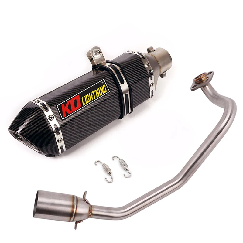 For Honda ADV150 ADV-150 Exhaust Pipe 51mm Muffler Silencer Front Connect Tube Modified Link Pipe Escape Slip On