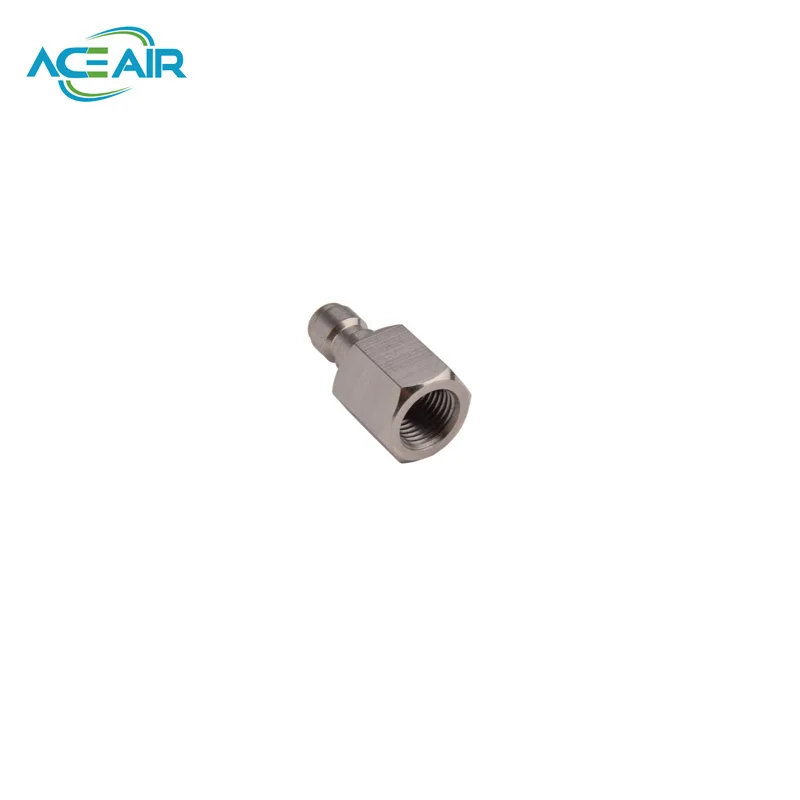 High Pressure Quick Couplers Female Plug Stainless Steel 4500psi M10 1/8NPT 1/8BSPP 2pcs/lot