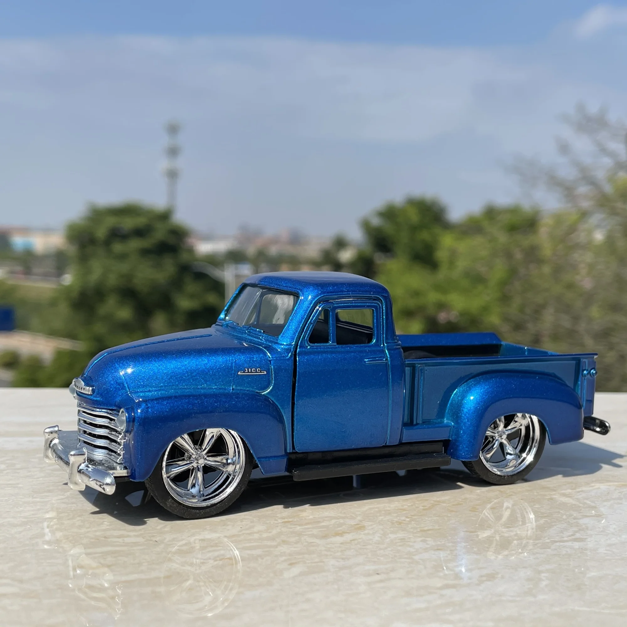 New Color Matching Special Price Die-casting Metal 1/32 American Classic Pickup Car Model Furniture Display Collection Children