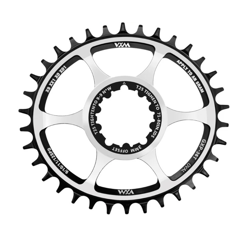 Bicycle Oval Chainring Offset 3mm 32t 34t 36t for Sram Gxp Xx1 Eagle X01 Gx X1 1400 X0 X9 S1400 Mtb Sprocket