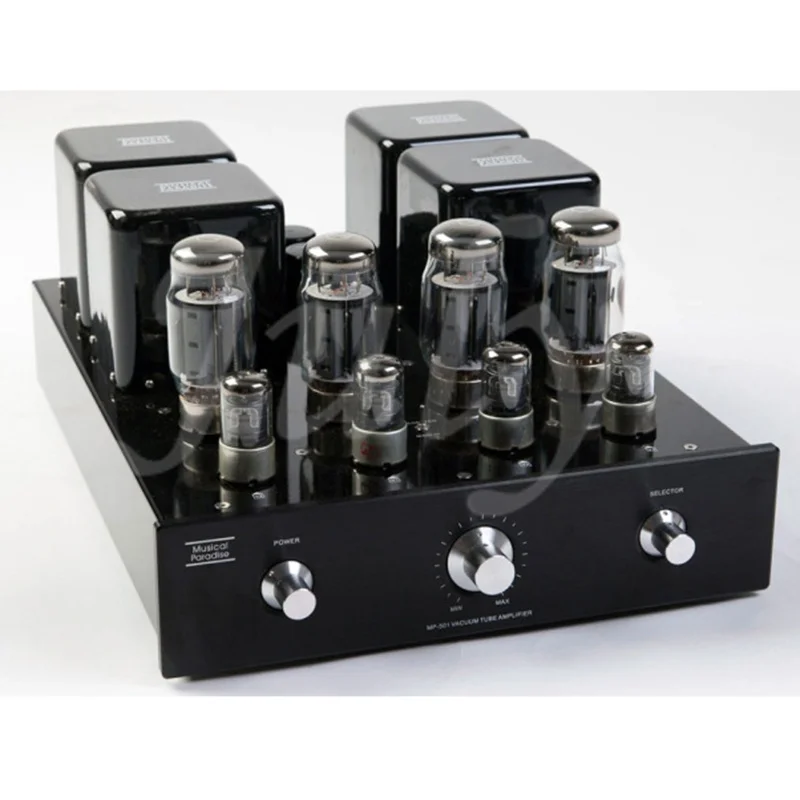 뮤지컬 파라다이스 MP-501 싱글 엔드 A 클래스 진공관 전력 증폭기, V5 55W * 2, 4x KT150/KT120 + 4x 6J8P 튜브 프리앰프
