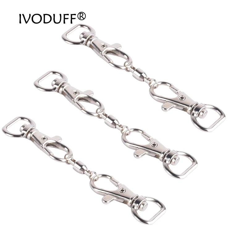 1 Pc โลหะ Hook Lobster Clasps ฤดูใบไม้ผลิส้นแบนคลิปประตูหัตถกรรมเครื่องหนังสายคล้องกระเป๋าสายรัด