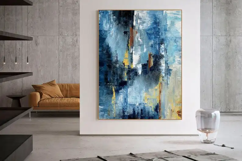 

Large Wall Art Palette Knife Textured Painting Original Painting Abstract Painting On Canvas Modern Wall Art Acrylic Painting