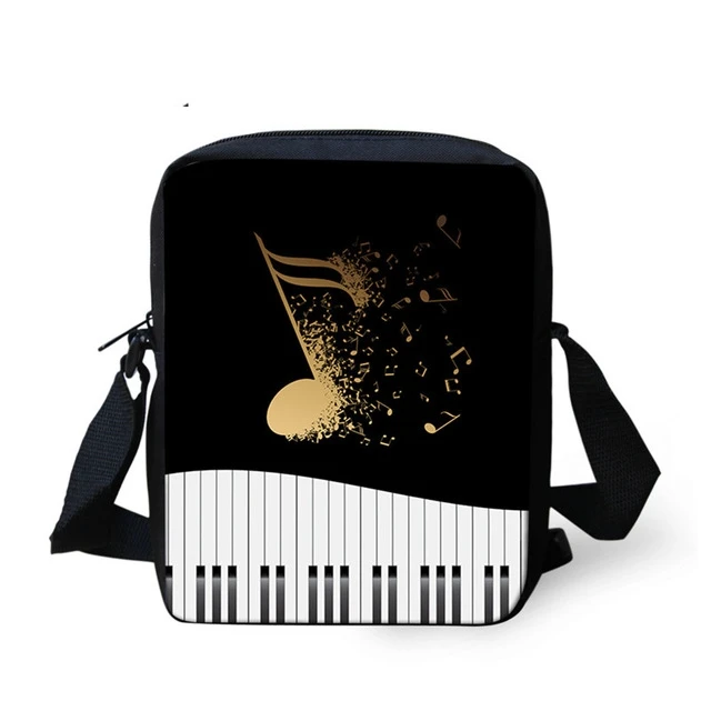 Fashion Brand Woman Mini Crossbody Bags Music Note/Piano Keyboard Printed Female Messenger Bags Travel Shoulder Bags