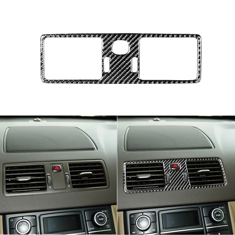 

Fit For Volvo XC90 XC Classic 2003-2014 Carbon Fiber Car Styling Dash Central Air Conditioning Outlet Vent Frame Trim Sticker