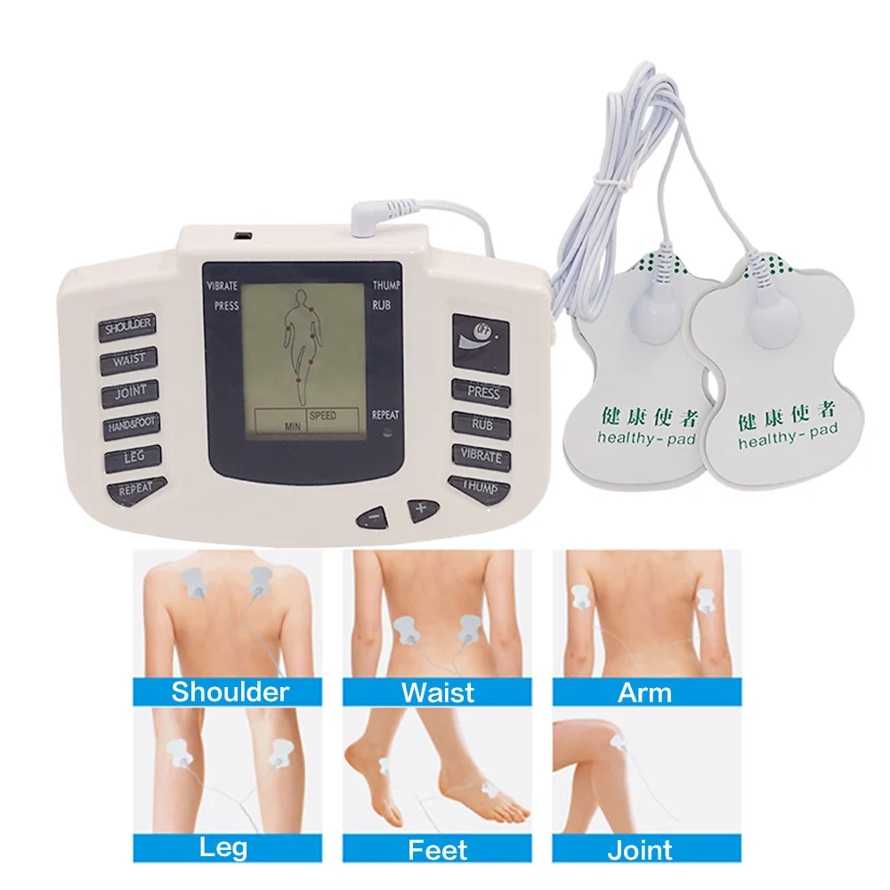 12 Button Tens Machine Physiotherapy EMS Muscle Stimulation Trainning Apparatus Electric Massager Pain Relief Home Use Devices