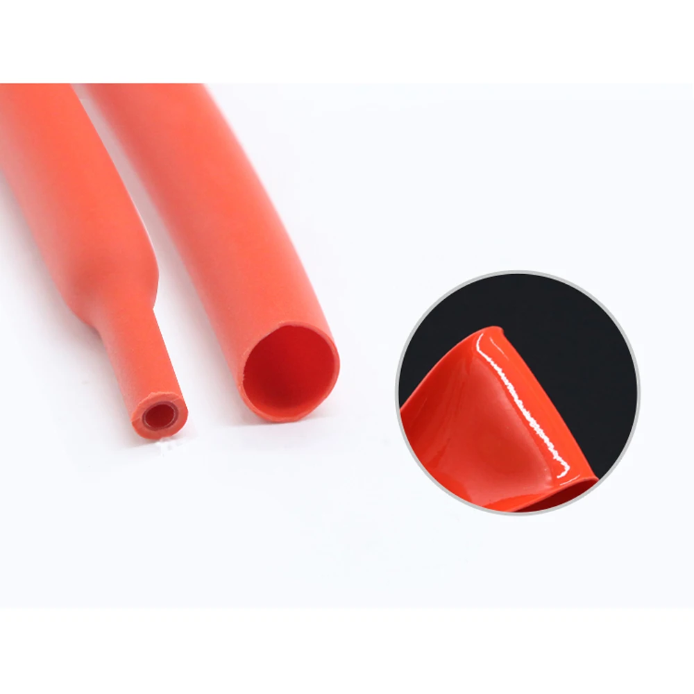 1/2/5/10/20/50M 3:1 Diameter 3.2/7.9/9.5/19.1/25.4/30mm Heat shrink Waterproof Heatshrink Glue Lined Tube Sleeve Orange