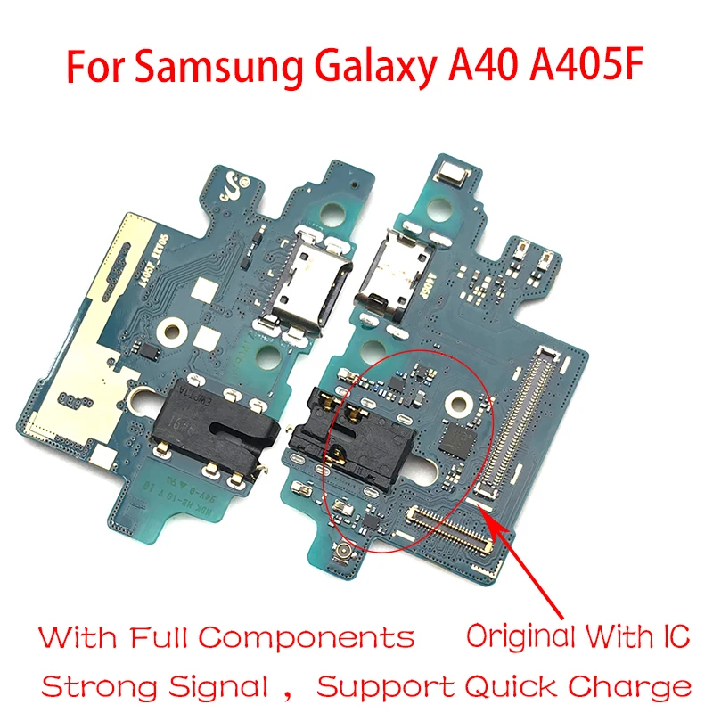 

Charging Flex Cable For Samsung Galaxy A405F A40 A405 Smart Charge USB Jack Flex Microphone Mic Charger Port Dock Connector