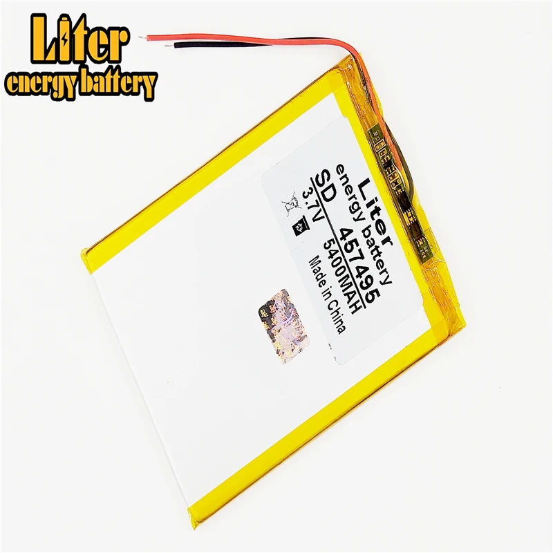 Tablet pc 3.7V 5400mAH (polymer lithium ion battery) Rechargeab battery for tablet pc 7 inch 8 inch 9inch [457495]