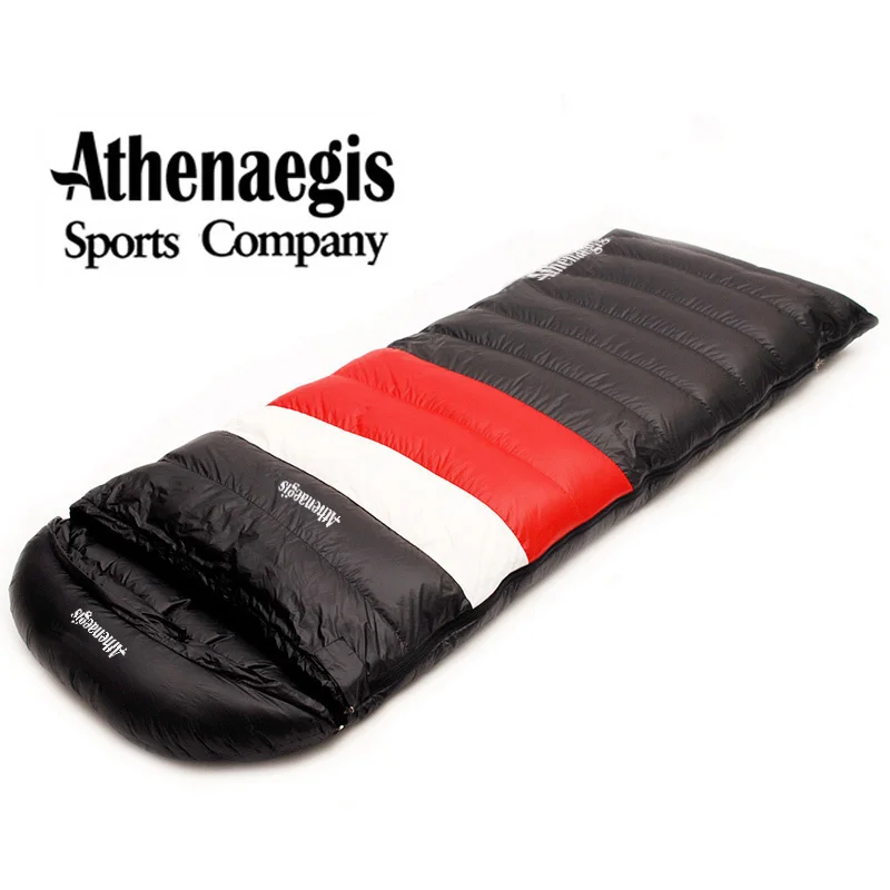 Athenaegis Envelope Waterproof  800G White Goose Down Filling Can Spliced  Sleeping Bag Slaapzak Sac De Couchage