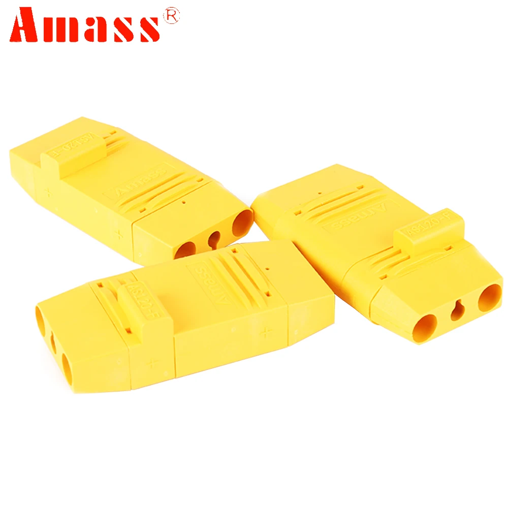 Amass AS AS120 DC500V 60A-120A femmina/maschio ottone oro connettori spina segnale Pin per RC Lipo ESC motore FPV Drone multirotore fai da te