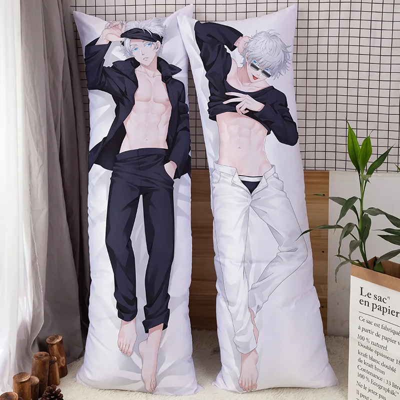 

Jujutsu Kaisen Cushion Dakimakura Pillowcase Hugging Body Pillow Sexy Japanese Anime Boyfriend Pillow Otaku Pillow Cover