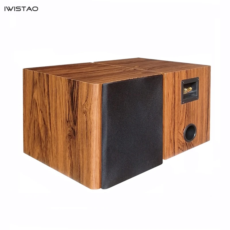 IWISTAO 1 Buah Bass 8 Inci Speaker Kabinet Kosong Speaker Pasif Kayu 18Mm Kepadatan Tinggi Papan MDF Volume 20L DIY