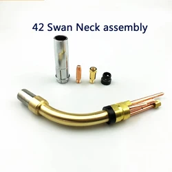 Soldering Kemppi 42w type MIG Welding Water Cooled Swan neck assembly For Welding torch welding gun