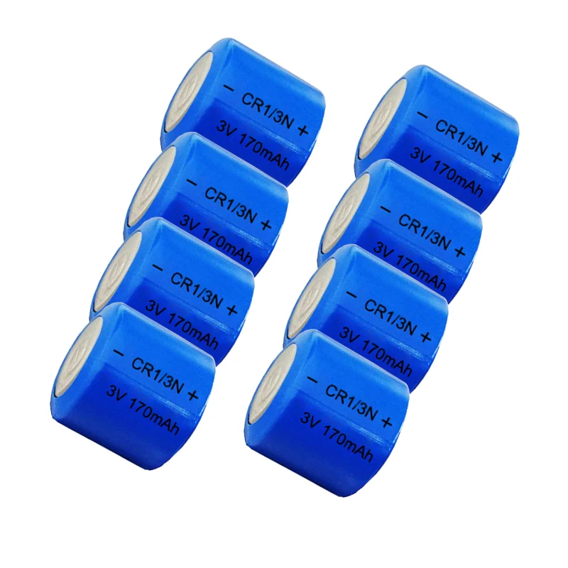 8PCS Original 3V DL-1/3N CR1/3N CR-1/3N CR13N M6 M7 170mAh Lithium Battery for Camera Locator Dry Primary Batteries