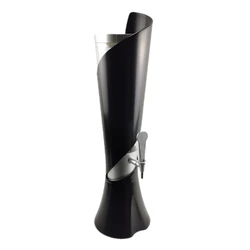 Tabletop Beverage Dispenser, Beer Tower with Ice Tube Chill Rod, Cool Design, 3 Liters, BT55