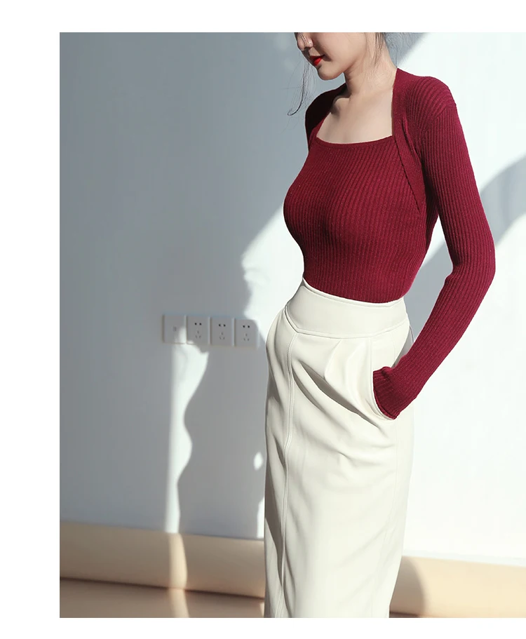 Nerazzurri Spring Midi Pu Leather Skirt Women Brown White Black Long High Waisted Pencil Skirts for Women 2023 Side Slit Zipper 22 H0a048137ad1045e28d693eb91b940c09W