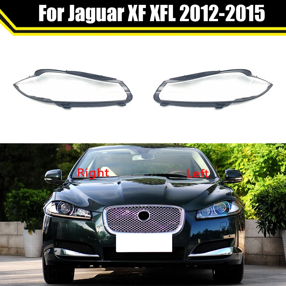 

Car Front Headlight Glass Masks Headlamp Transparent Lampshade Lamp Shell Auto Lens Cover For Jaguar XF XFL 2012 2013 2014 2015