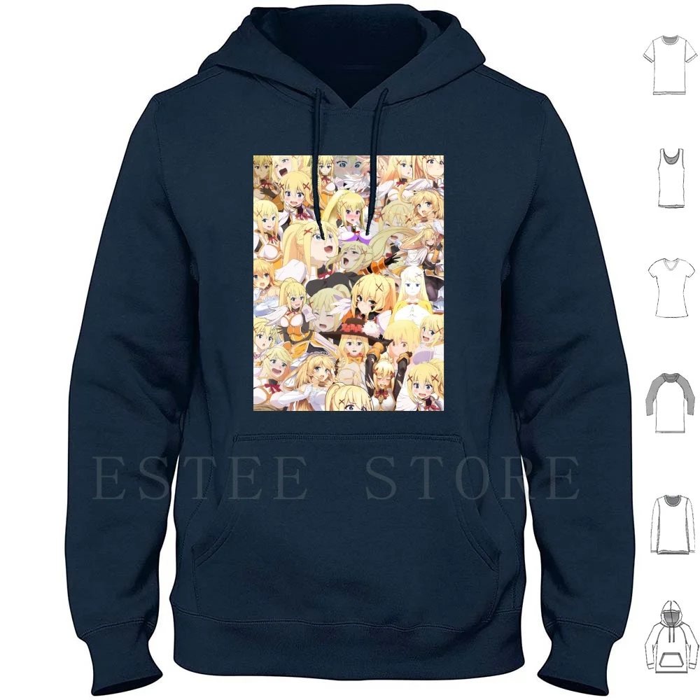 Darkness Collage Hoodies Long Sleeve Darkness Lalatina Dustiness Anime