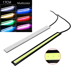 1 sztuk Car styling Ultra jasne LED światła dzienne DC 12V 17cm 100% wodoodporna DRL do samochodu COB jazdy lampy przeciwmgielne