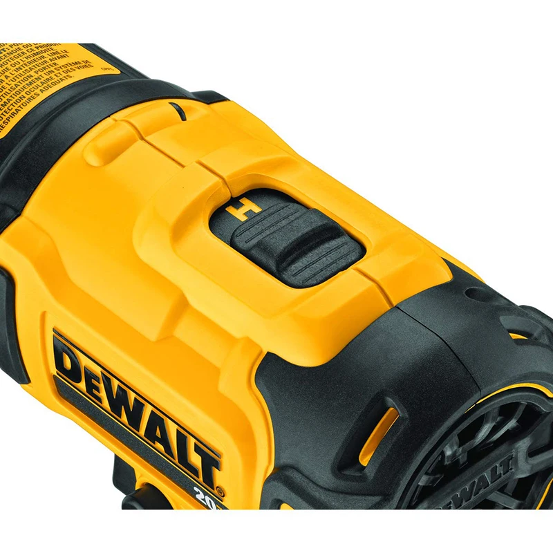 Imagem -04 - Dewalt-pistola Térmica sem Fio Dce530n 20v xr 532 °c Pistola de ar Quente Ajuste de Temperatura Grelhador de Automóveis Ferramentas Eléctricas