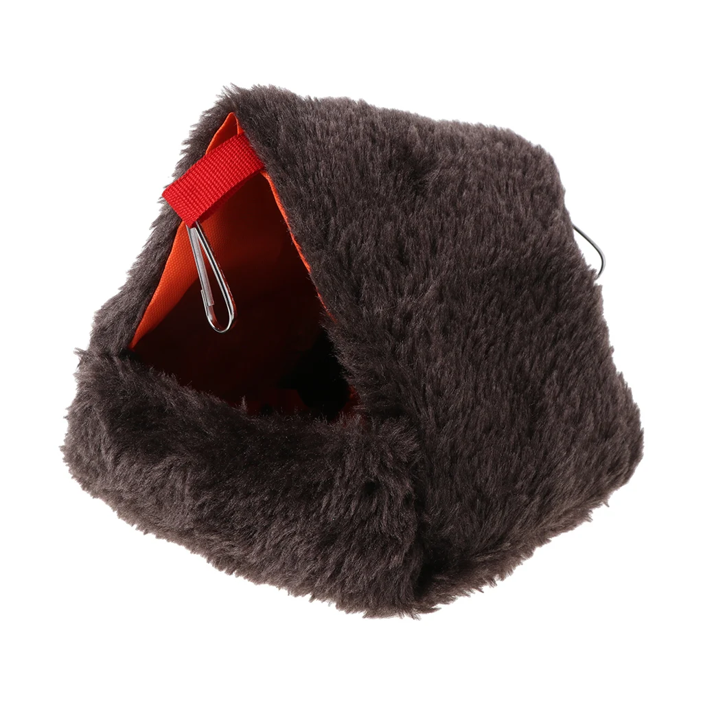 Hamster Nest Schlaf Bett Hängen Käfig Fleece Wasserdichte Warme Winter Hängematte Schaukel Spielzeug Multi-funktionale für Kleine Haustiere