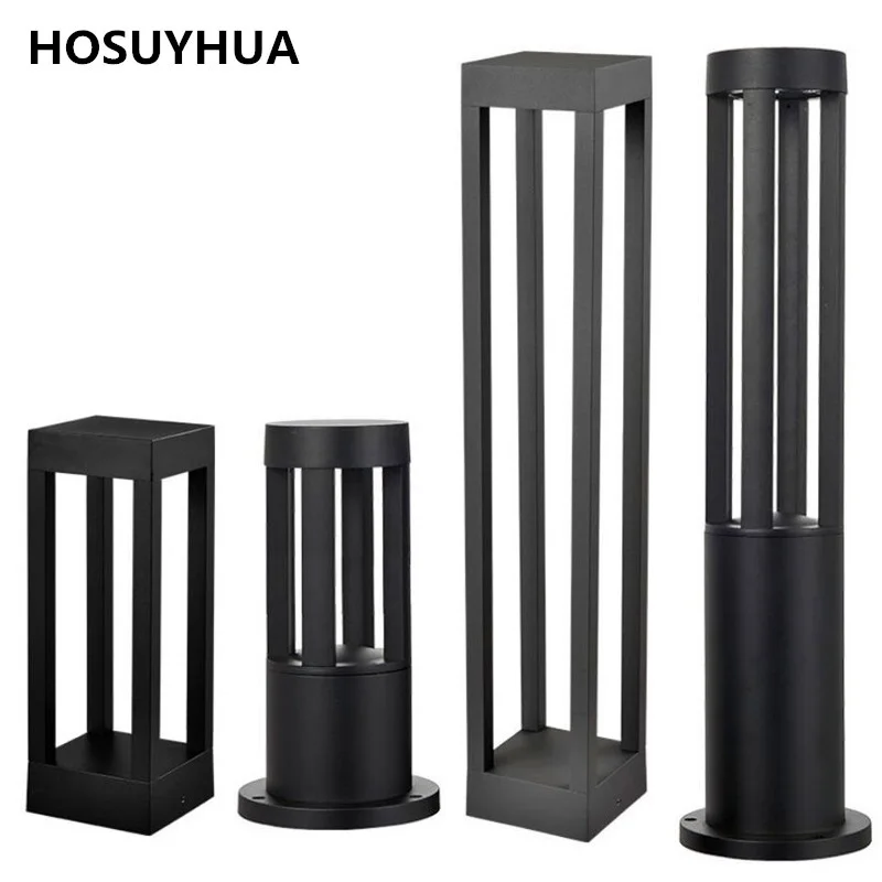 

6PCS IP65 Waterproof LED Garden Lawn Lamp Modern 12W Pillar Light Outdoor Courtyard Decoration Landscape Lawn Bollards Light.